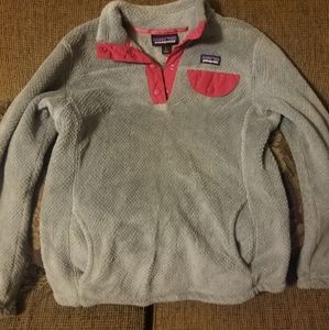 GIRL'S PATAGONIA SYNCILLA FLEECE PULLOVER JACKET SZ.LARGE/12